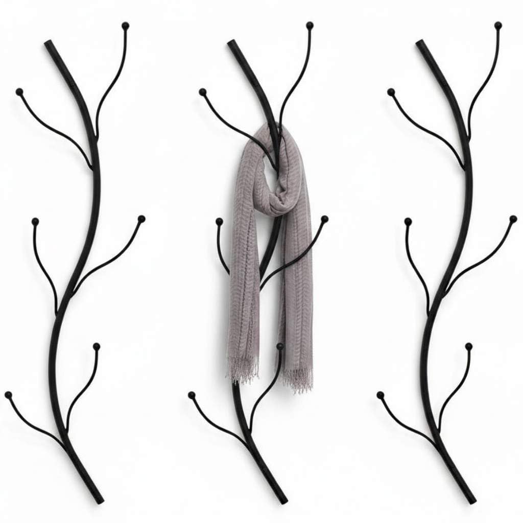 3er-Set Wandgarderobe Flora
