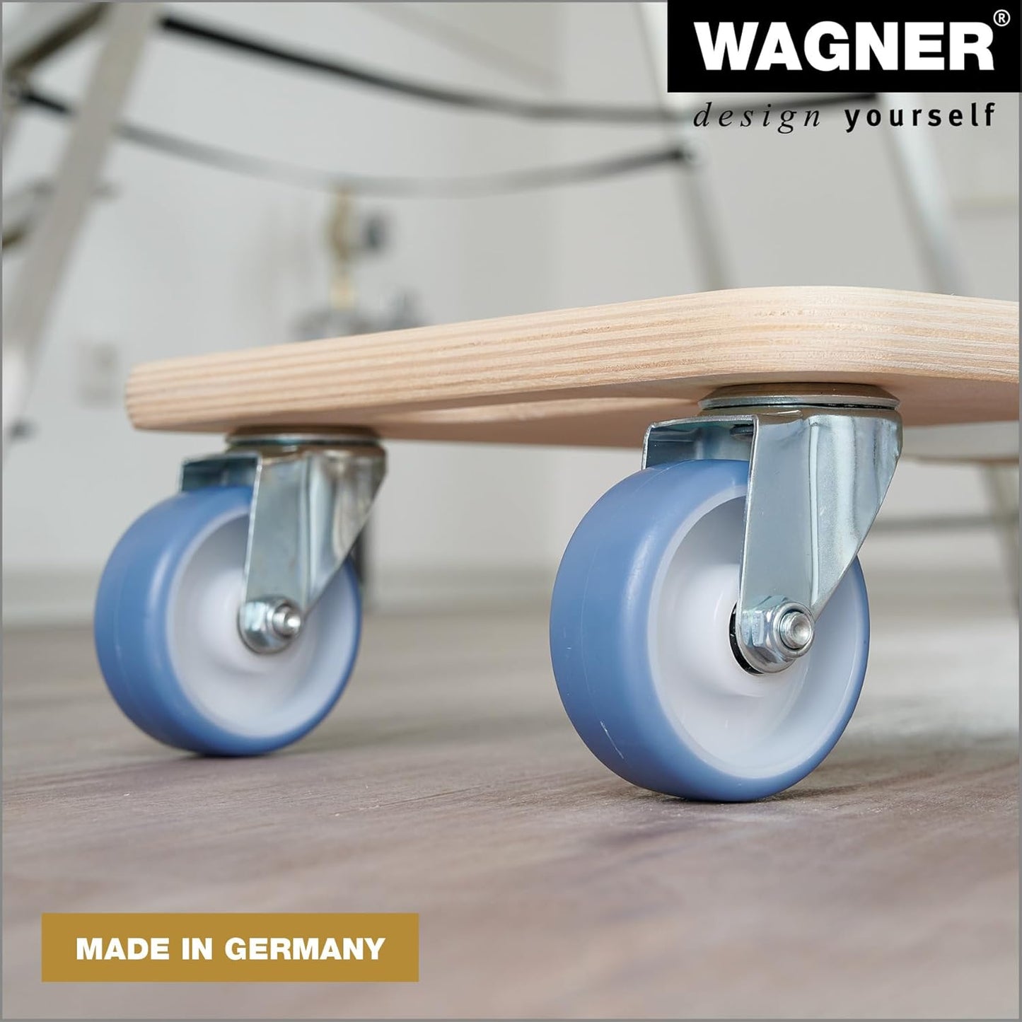 Transportroller Schwerlastrollbrett, (L) 59 x (B) 29 x (H) 11 cm ultrasofte Rollen