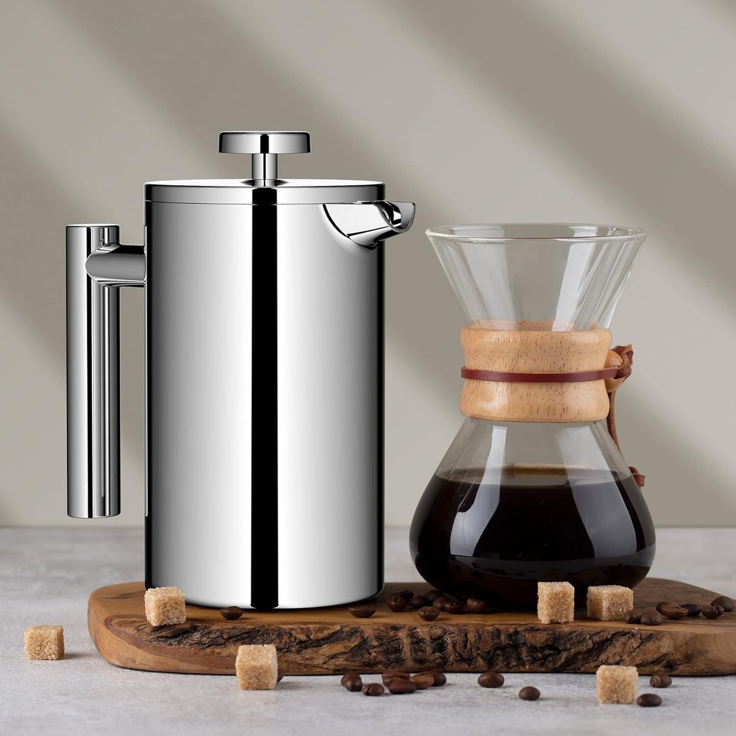 French Press, 600 ml, 600ml Silver