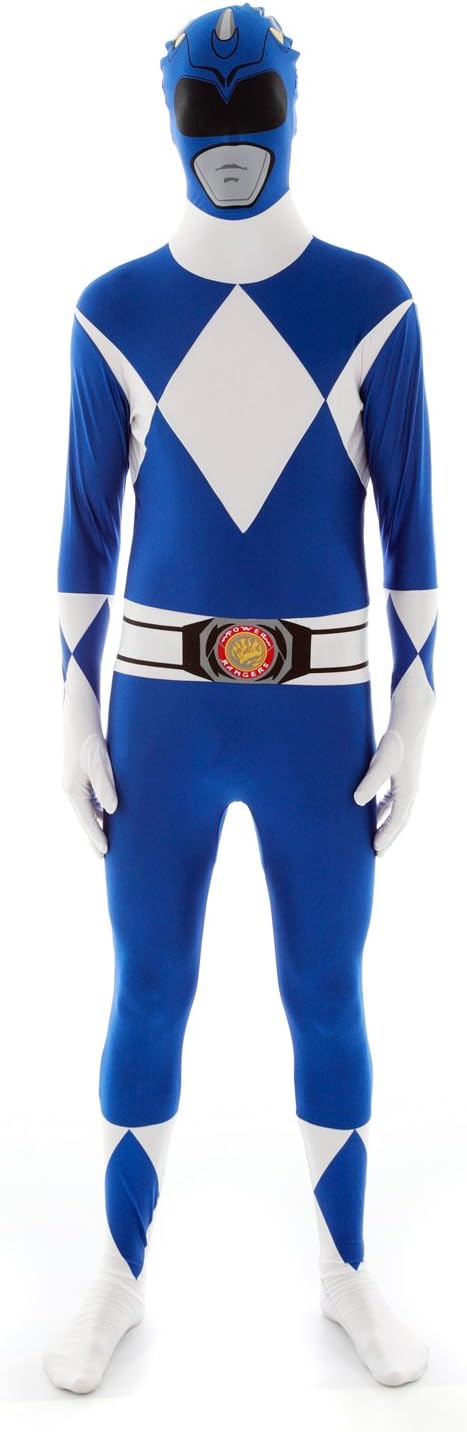 Power-Rangers Morphsuits Kostüm, Blau M