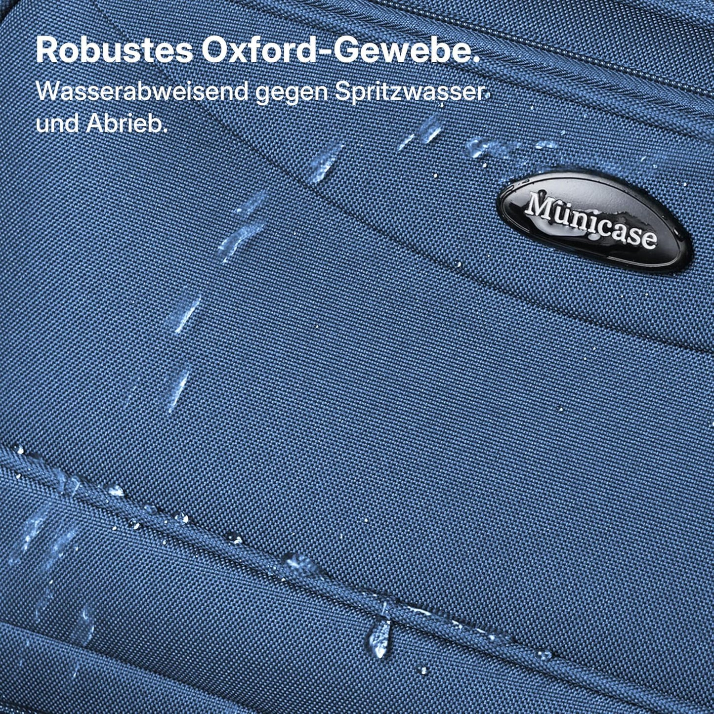 Erweiterbarer Stoffkoffer, Dunkelblau Koffer M (55 cm) erweiterbar