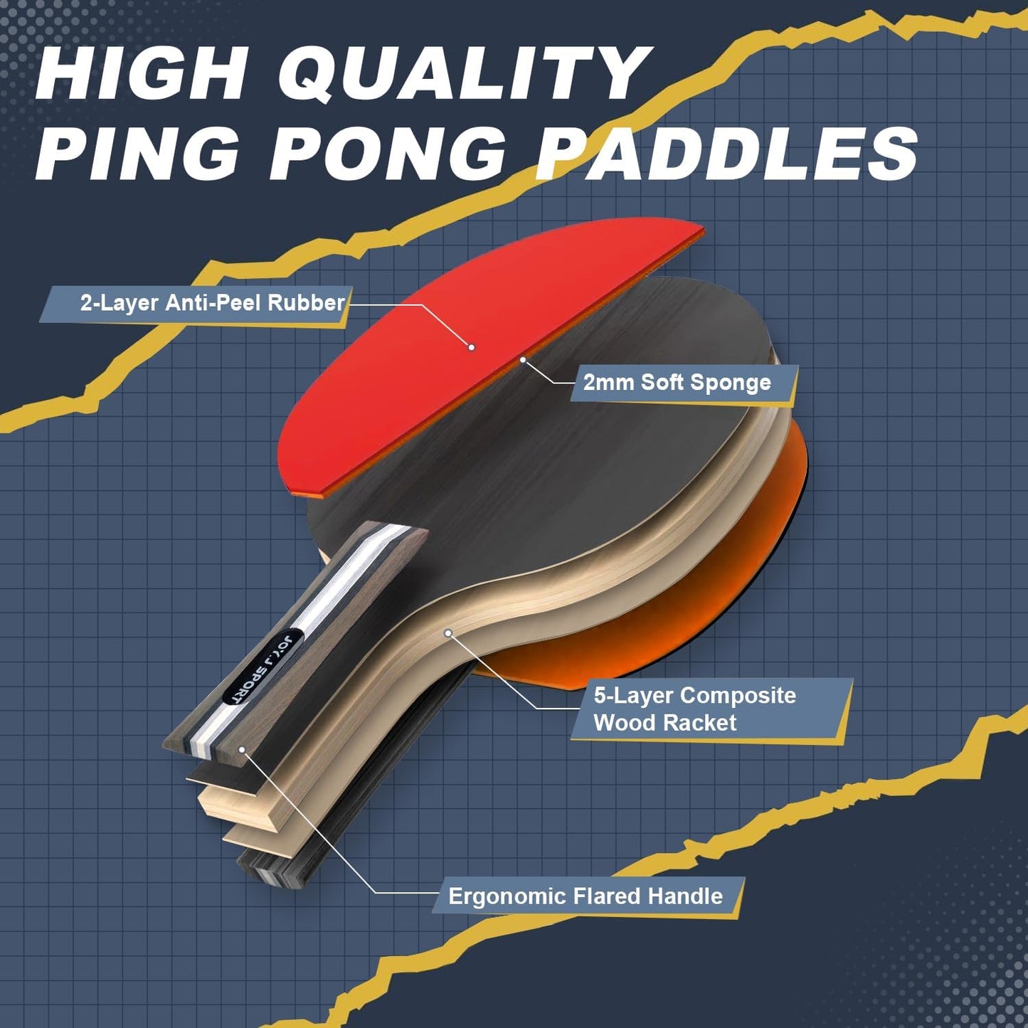 Tischtennis Set, S3 Tischtennisschläger Netz Set