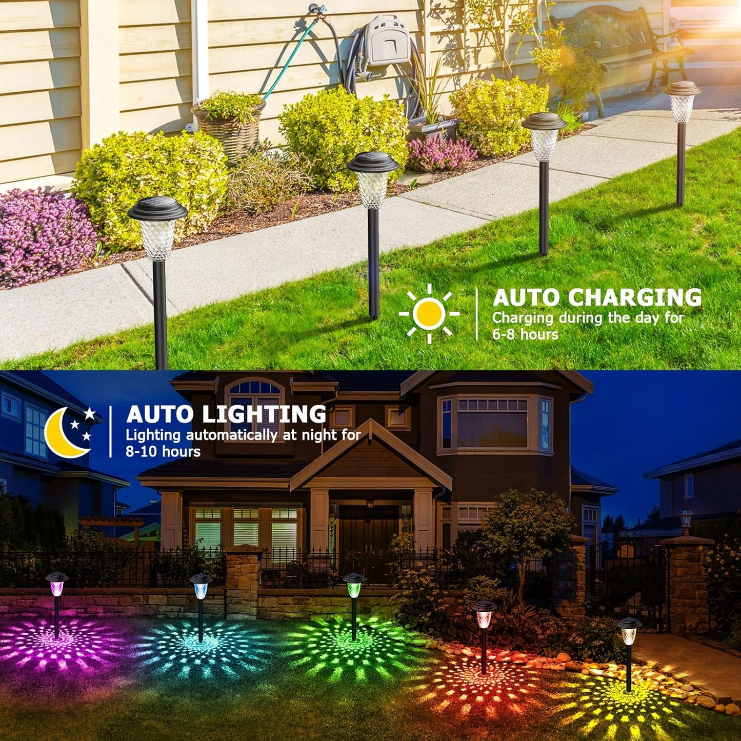 8 Stück Solarlampen