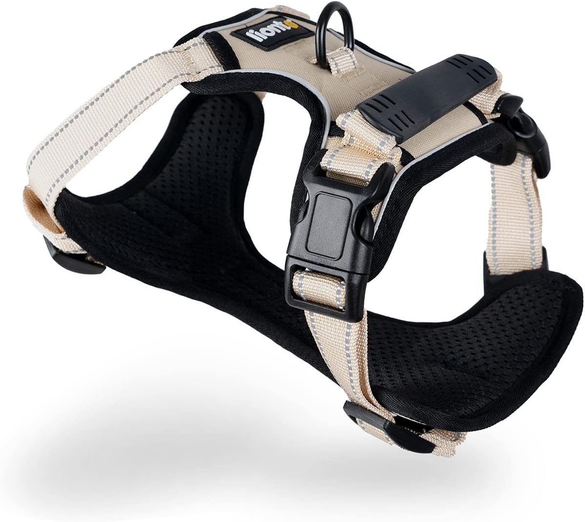 Gepolstertes Hundegeschirr, XL Beige