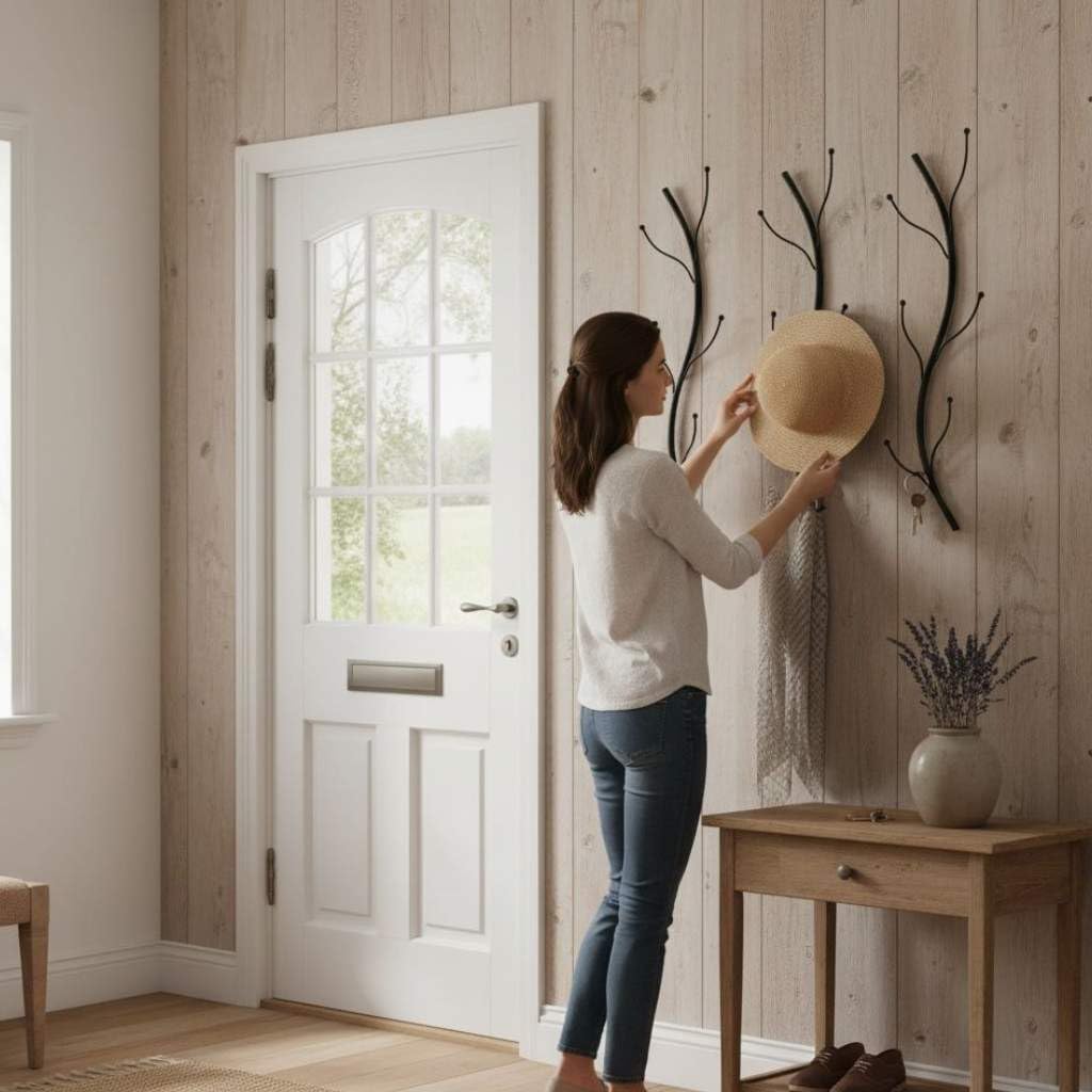 3er-Set Wandgarderobe Flora
