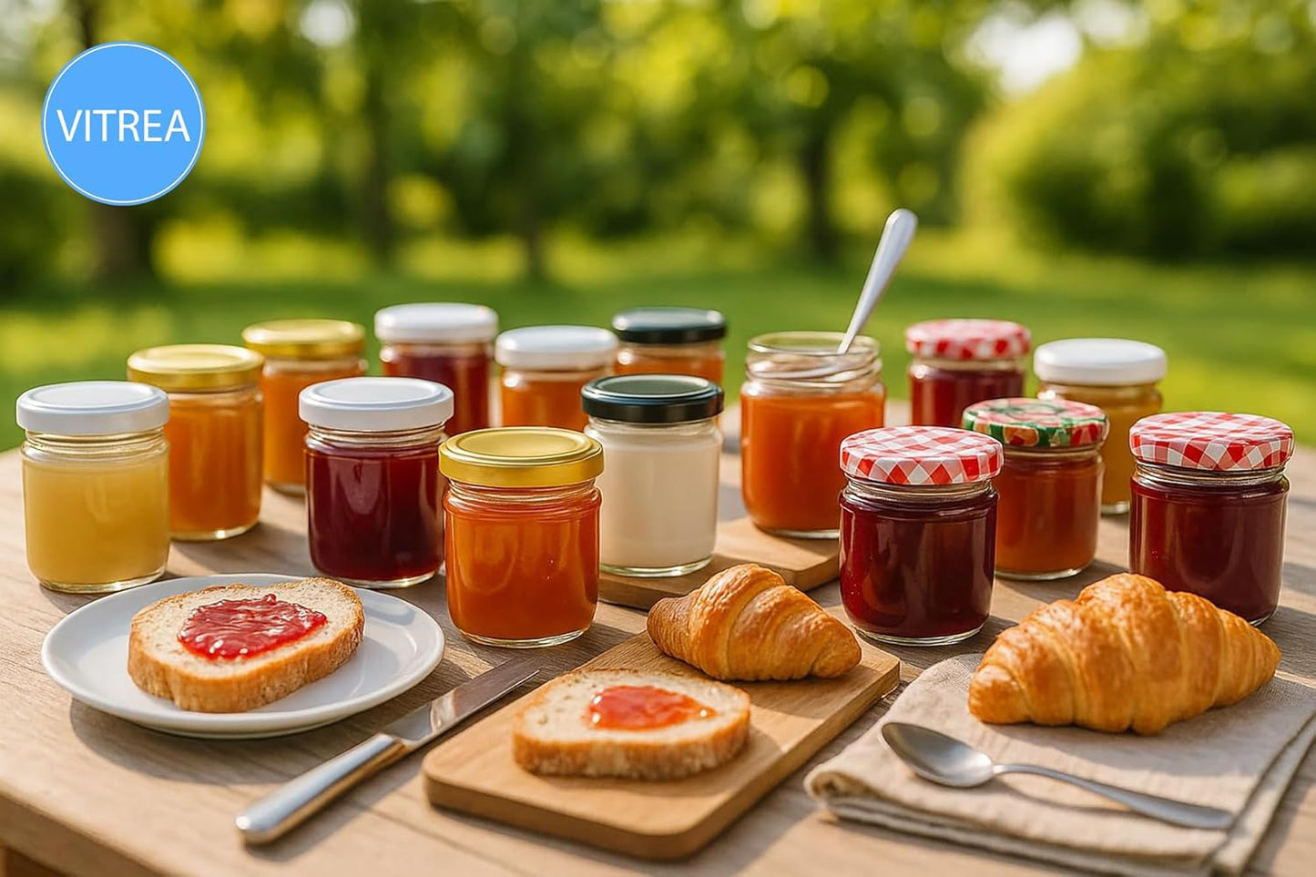 Mini Marmeladengläser mit Schraubdeckel (25 Stück, 50 ml), 50 ml 25
