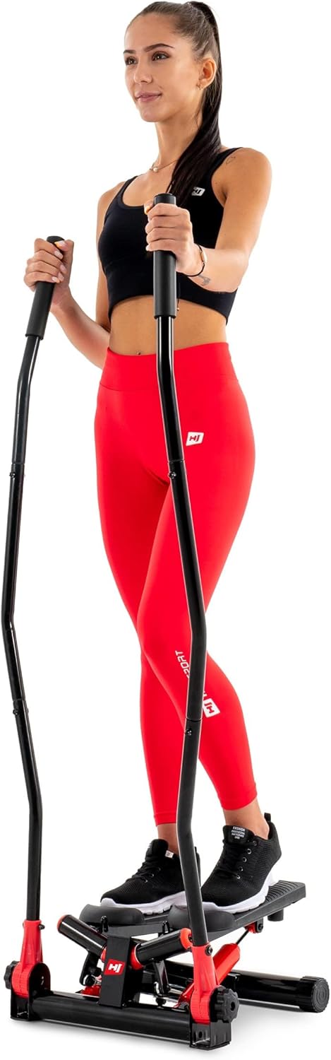 Stepper mit Haltegriffen, Rot