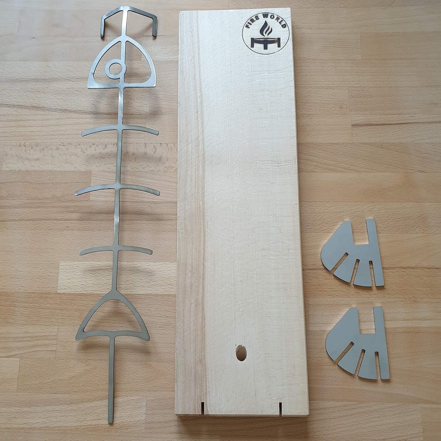 Flammlachsbretter 4er Set, 4er