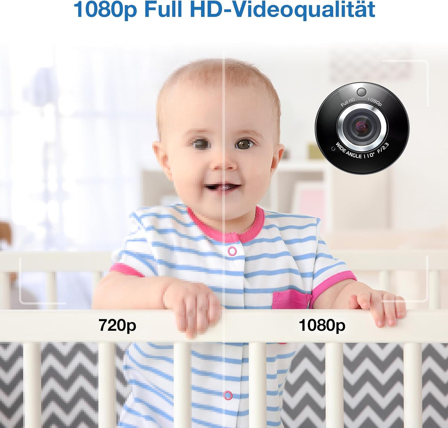 Babyphone RM7764HD mit Kamera, RM7764 7" Video