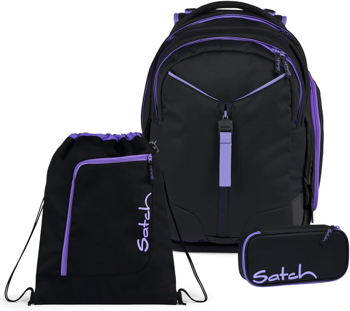 Match Schulrucksack Set, Purple Phantom