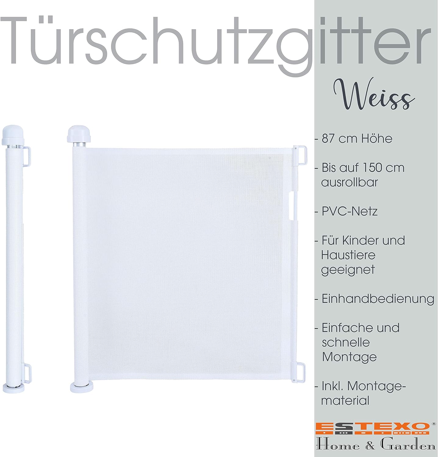 Türschutzgitter, Weiss