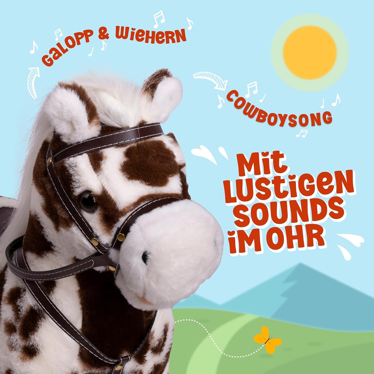 Stehpferd Felix mit Musikfunktion, Felix