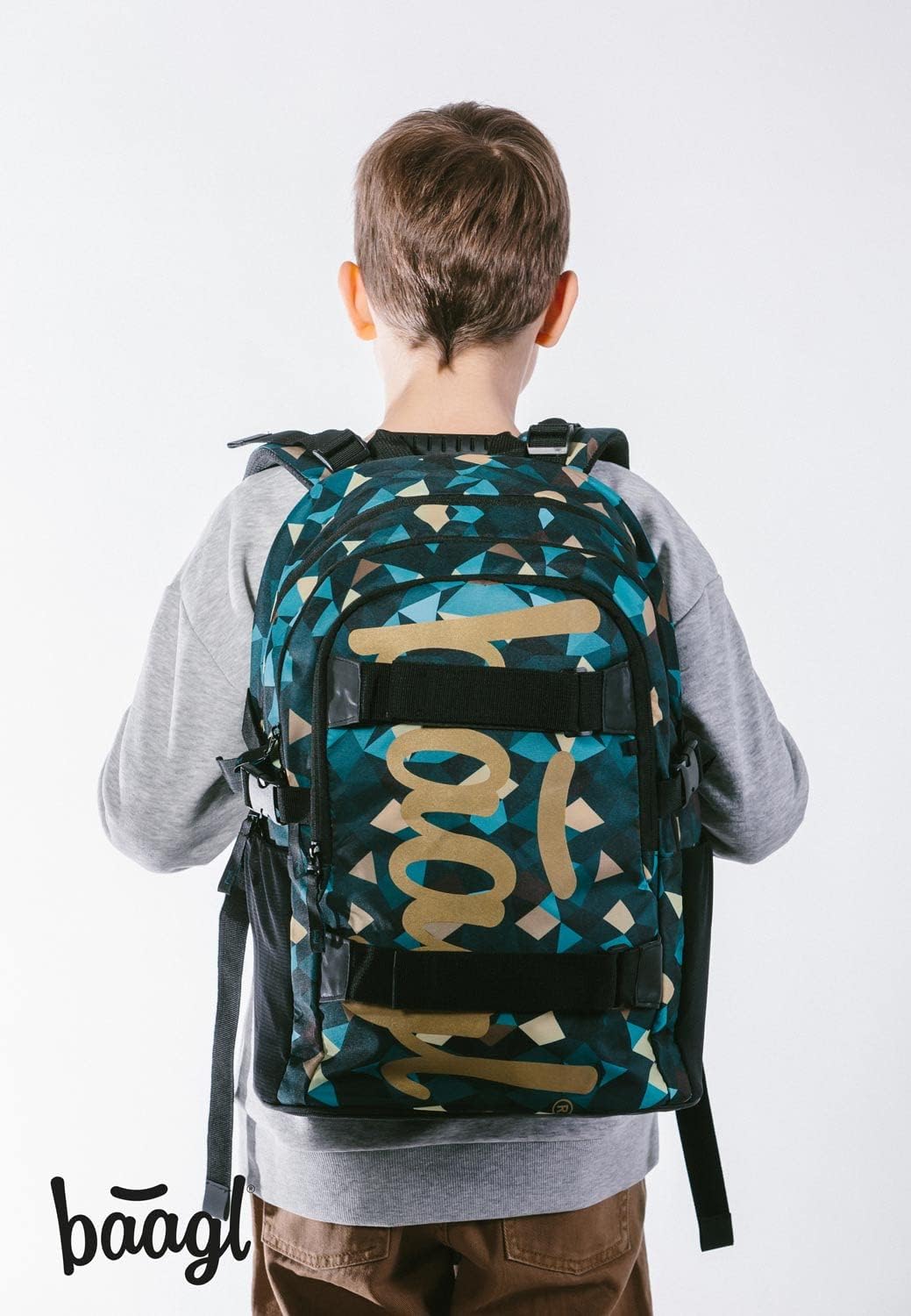 Schulrucksack-Set, Grün