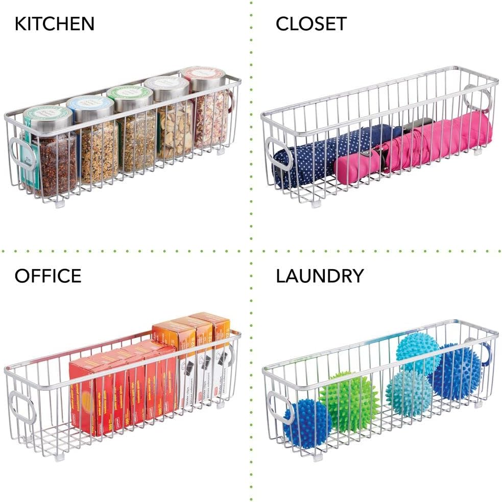 8-teiliges Bad Organizer-Set, Silberfarben