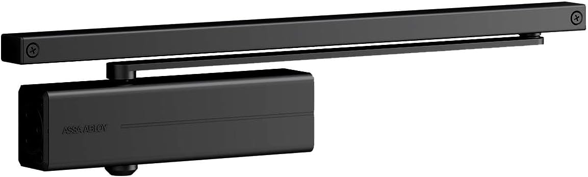 DC135 Türschliesser mit Gleitführung, Schwarz