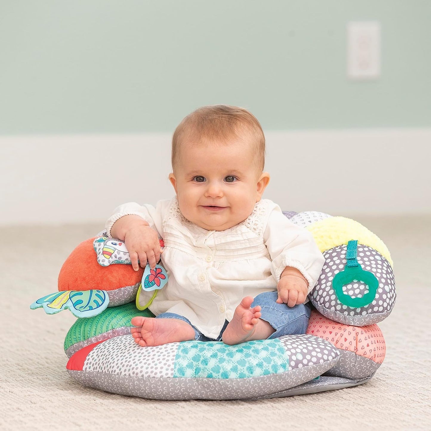 2-in-1 Tummy Time und Stützkissen für Babys, Toucan