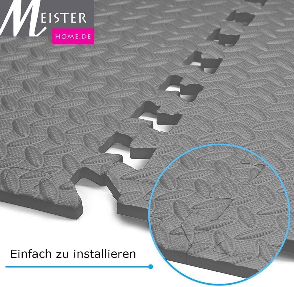 Bodenschutzmatten-Set, Anthrazit 60L x 60B x 1D cm