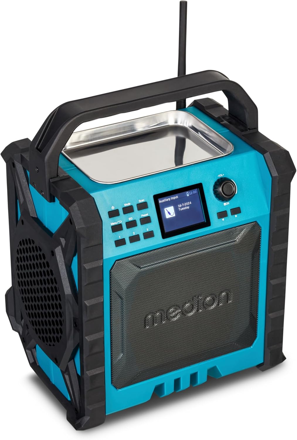 Baustellenradio mit Bluetooth und Powerbank-Funktion, Vertikal | 30 Watt (RMS)