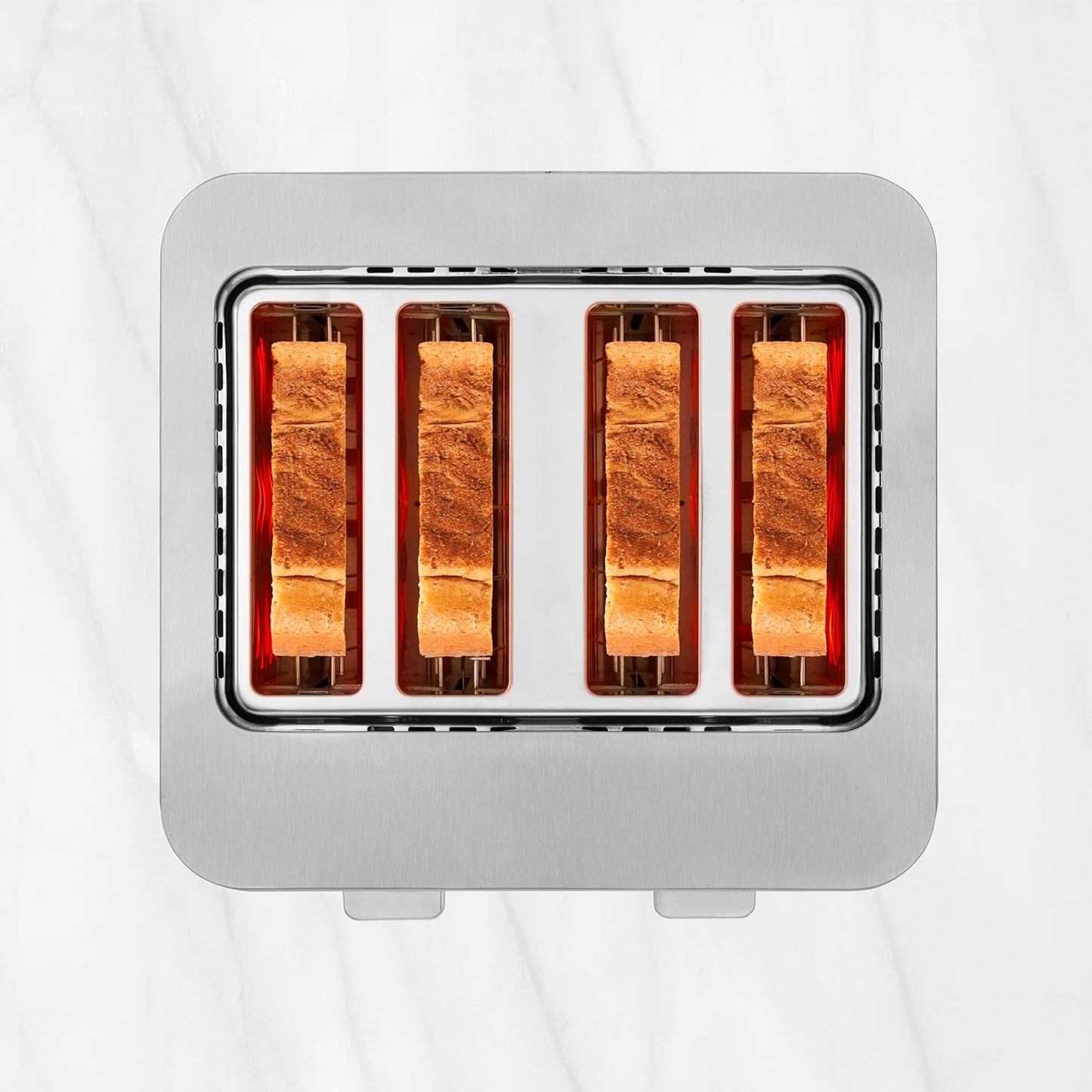 Toaster für 4 Scheiben, 4 Kurze Schlitze