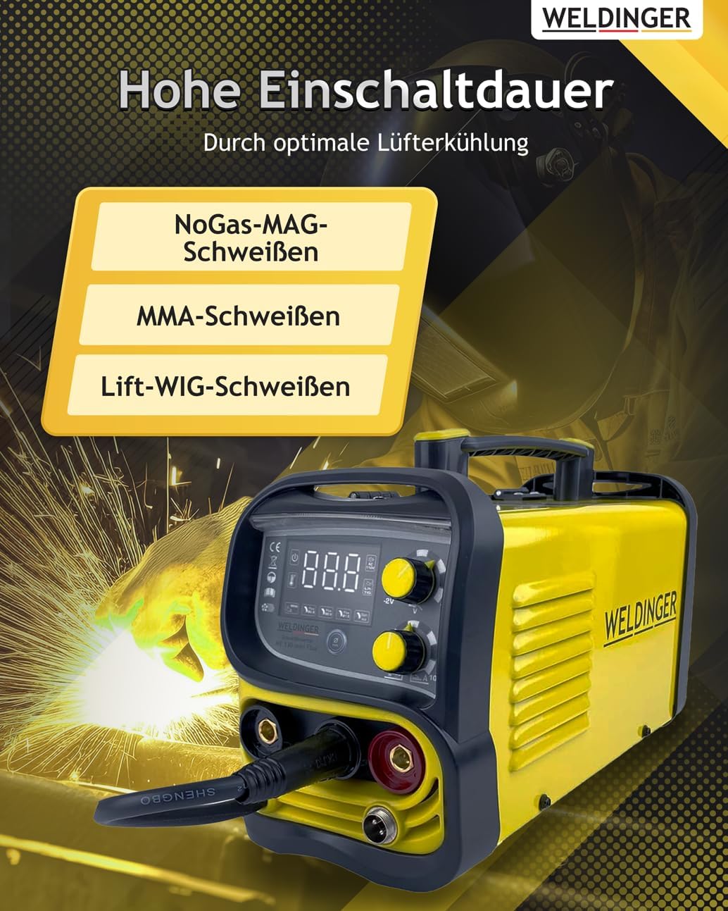 Fülldrahtschweissgerät ME 130 mini Flux Set + Zubehör, mini FLUX
