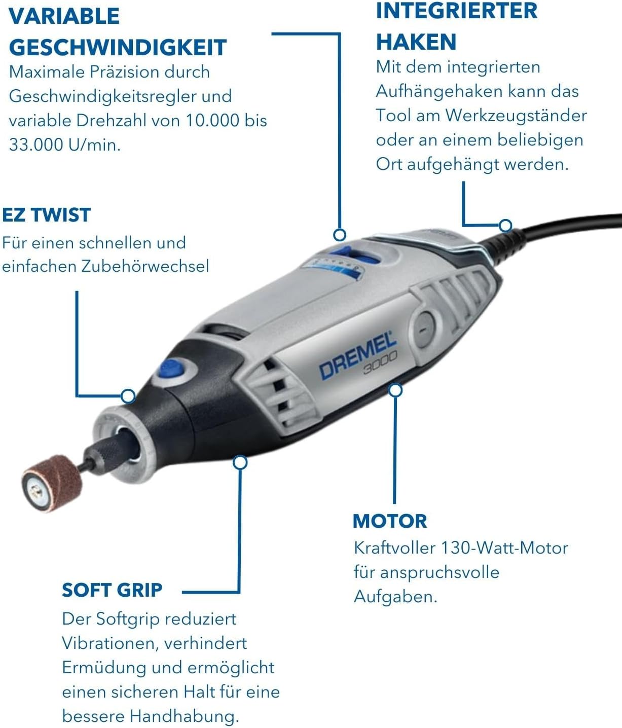 3000, Dremel 3000 5 Zubehören