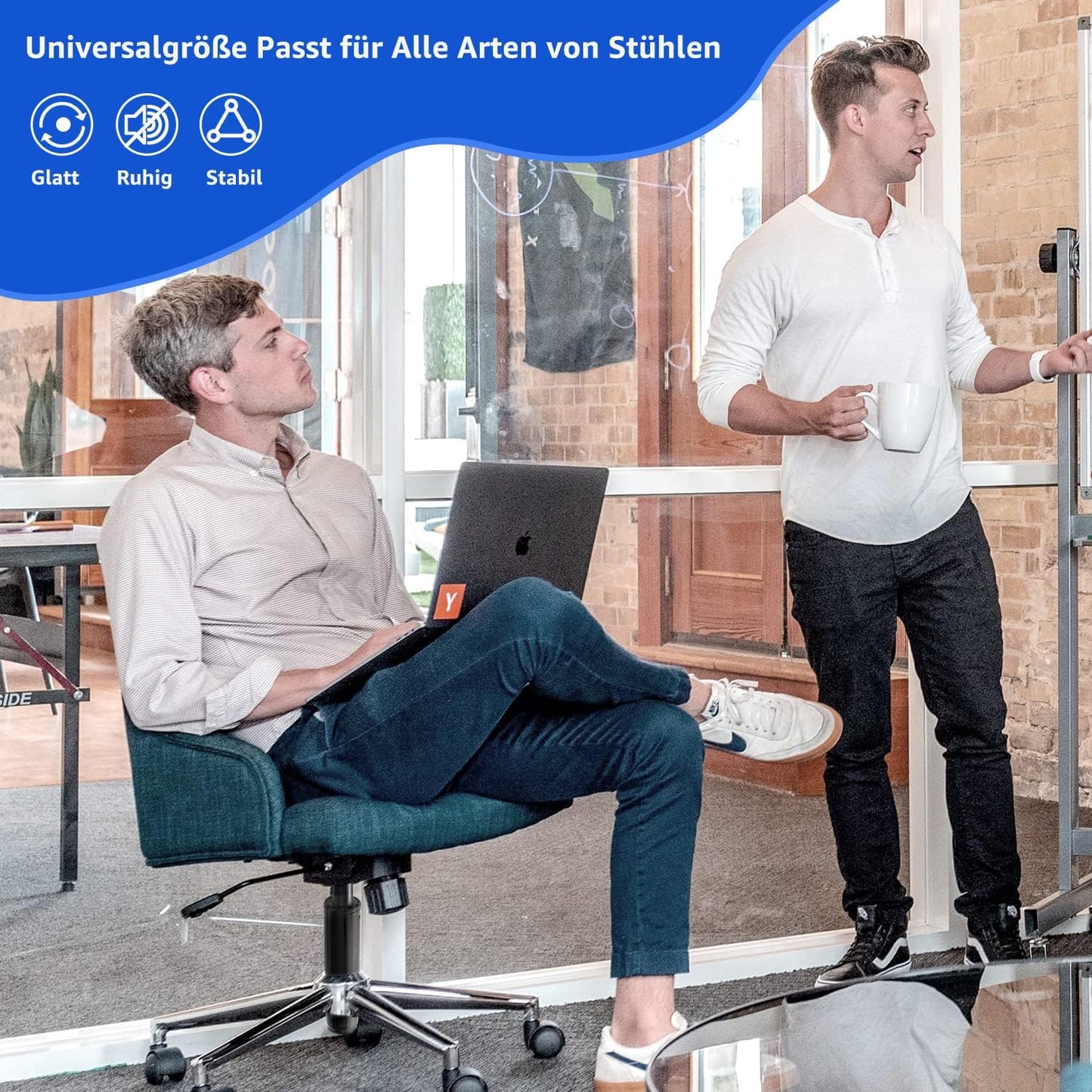 Gasdruckfeder für Bürostühle, Gesamtlänge 37cm - 56cm Schwarz