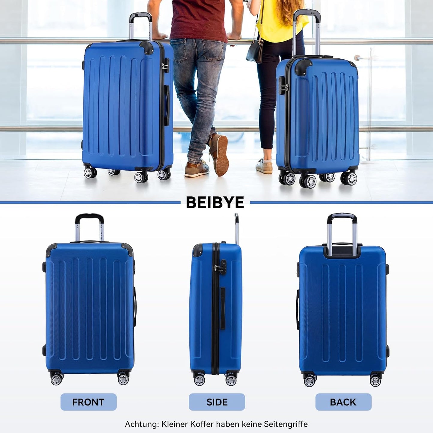 Hartschalenkoffer, Blau|M