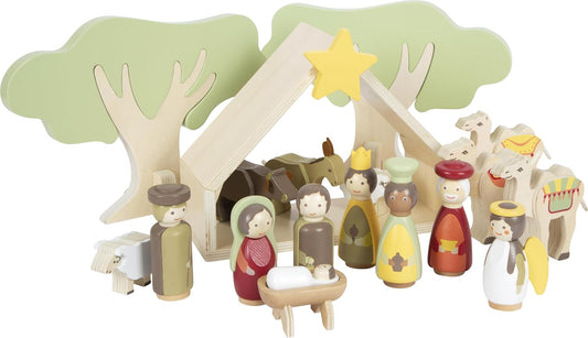 18-teiliges Spielset Weihnachtskrippe, Weihnachtskrippe