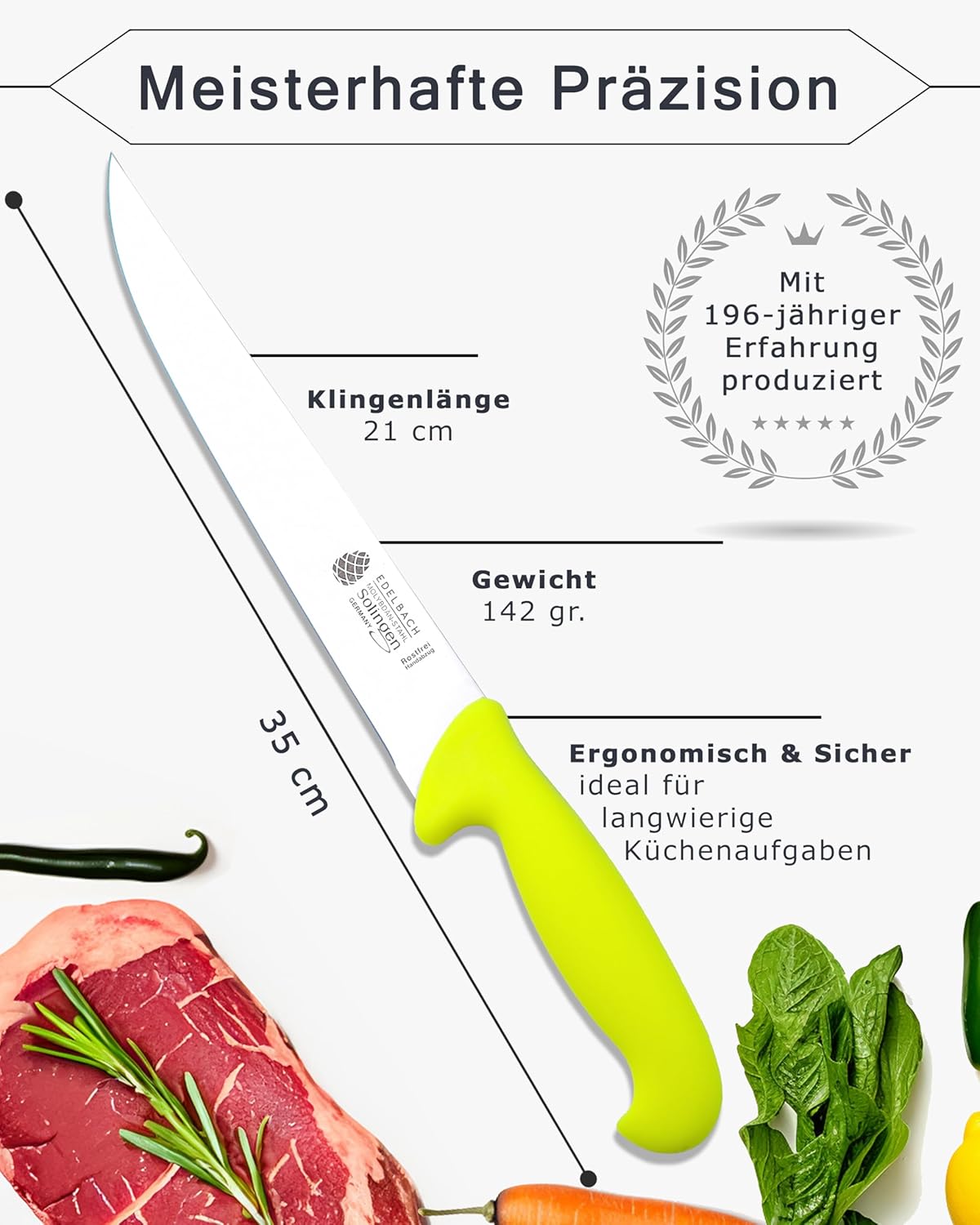 3er-Set Küchenmesser, 3er Profi Messerset
