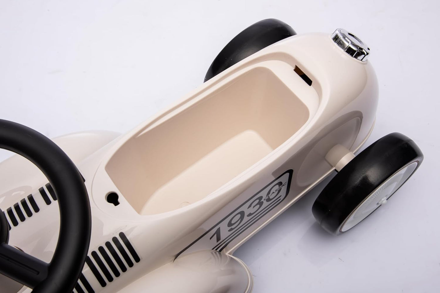 Retro-Rutschauto Classic mit Hupe, Elfenbein