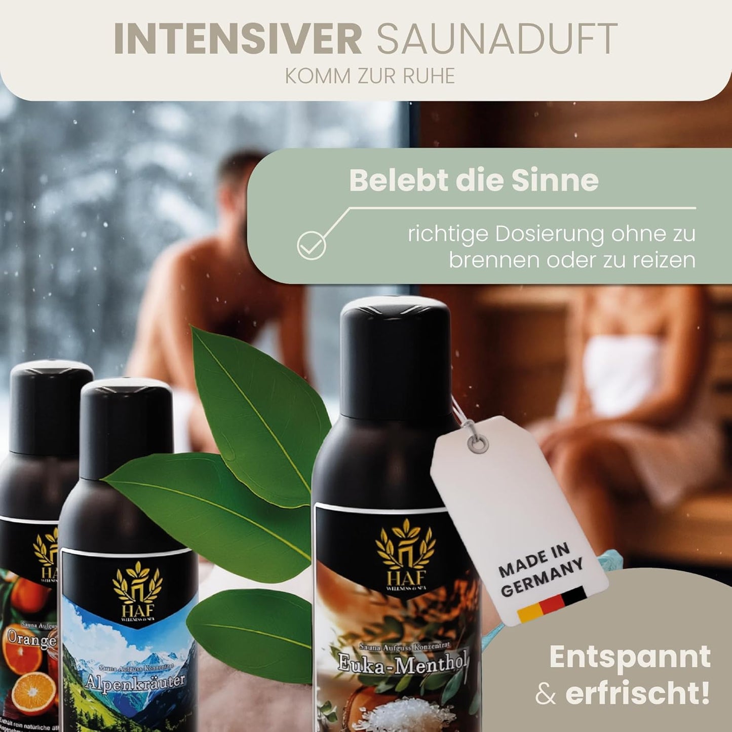 4-teiliges Saunaaufguss Set Zitrusfrüchte, 4 x 250 ml Zitrusfrüchte