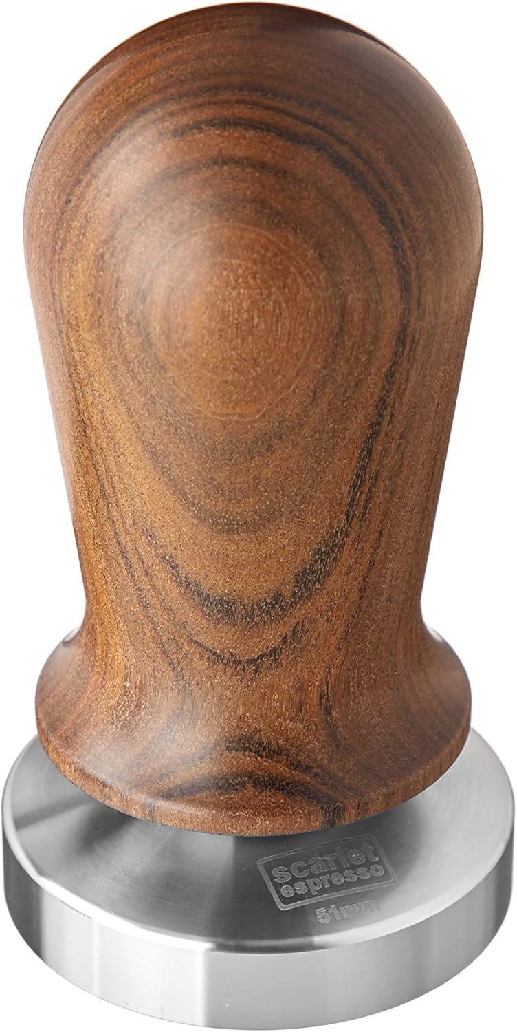 Espresso Tamper Perfetto, 51 mm Sandelholz - Braun