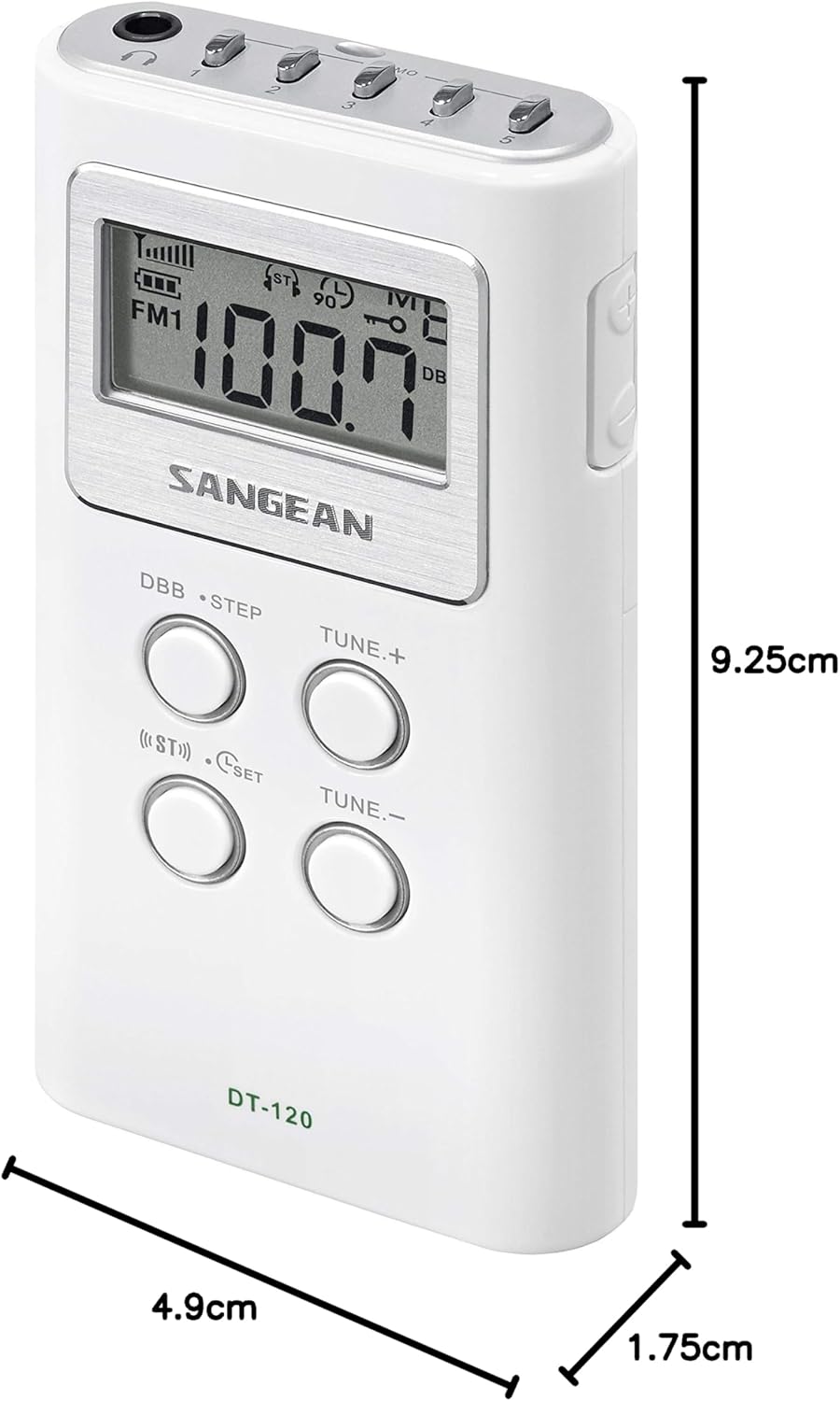 Taschenradio DT-120, Weiss