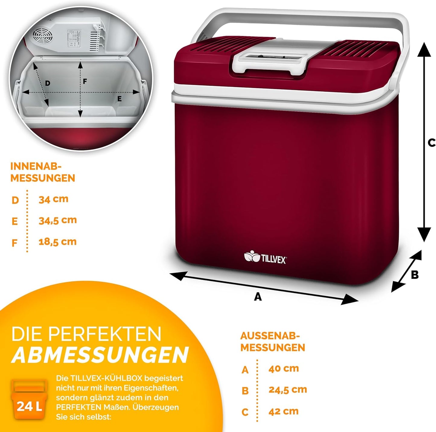 Elektrische Thermobox, Rot