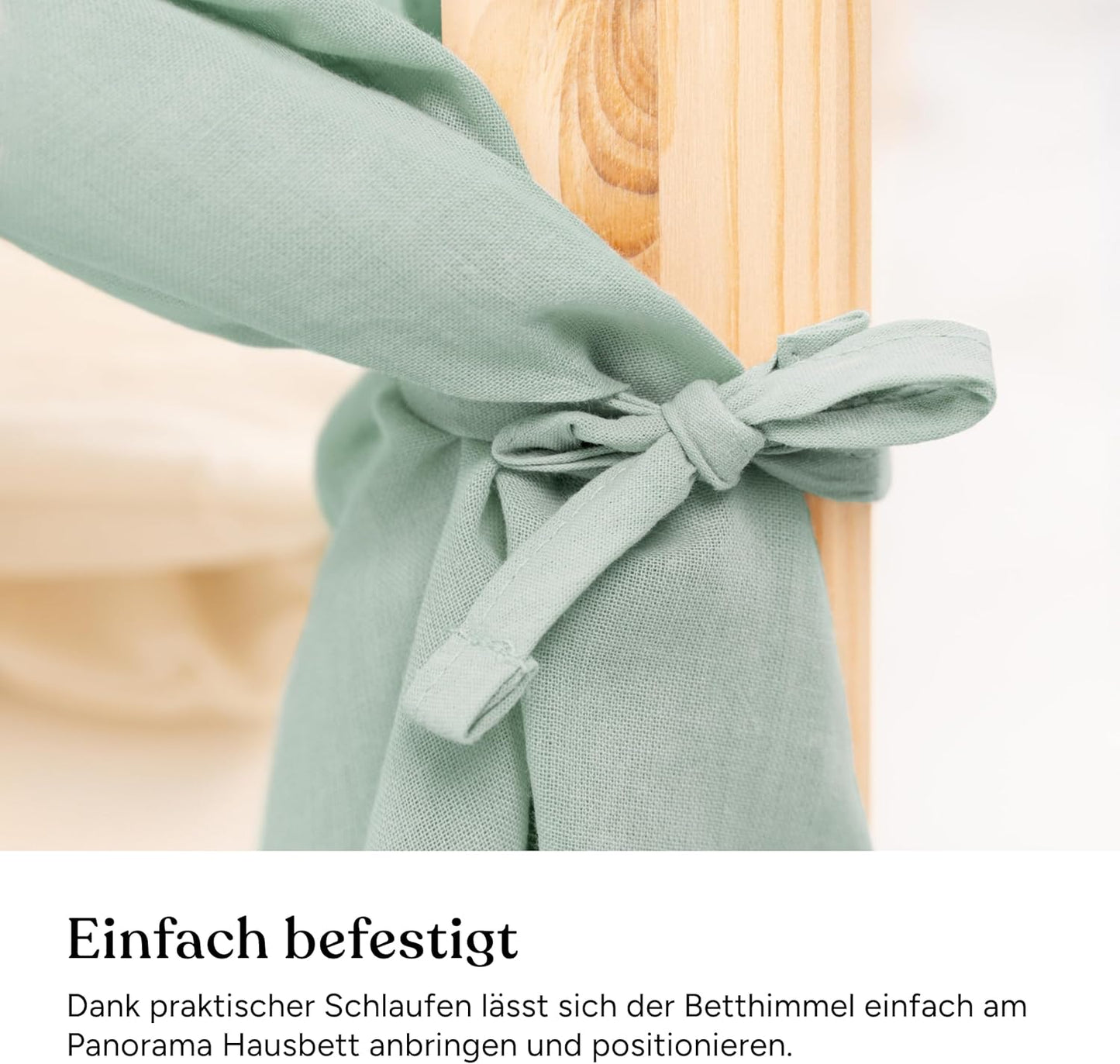 Betthimmel Set für Hausbett, Jade H420 x B120 cm (1er Pack)