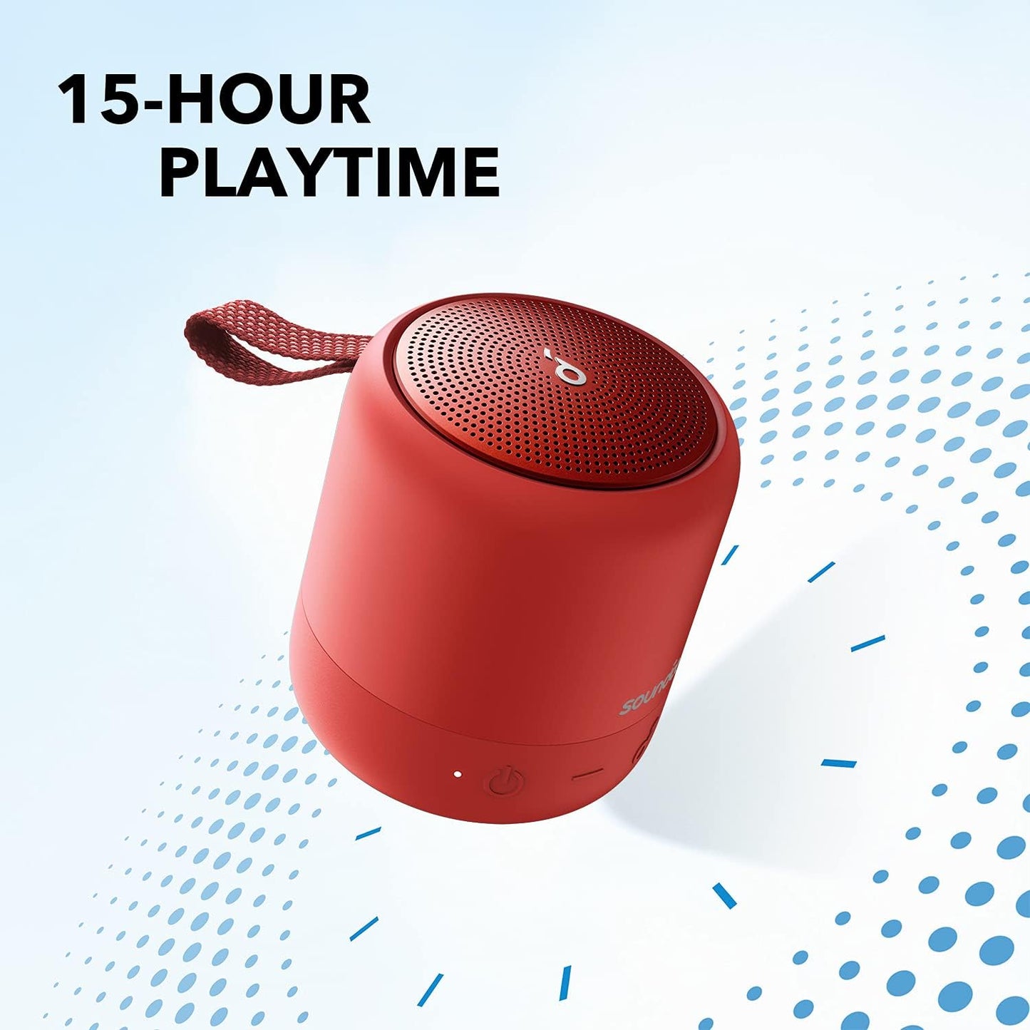 Anker Mini 3 - Bluetooth-Lautsprecher, red