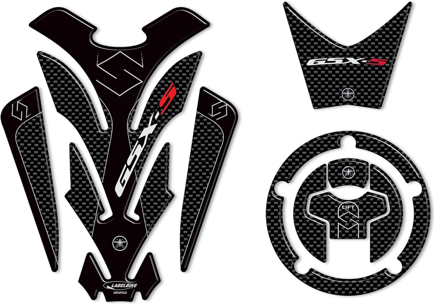 3D Harz Aufkleber-Set für Suzuki GSX-S 750, Aufkleber-Set
