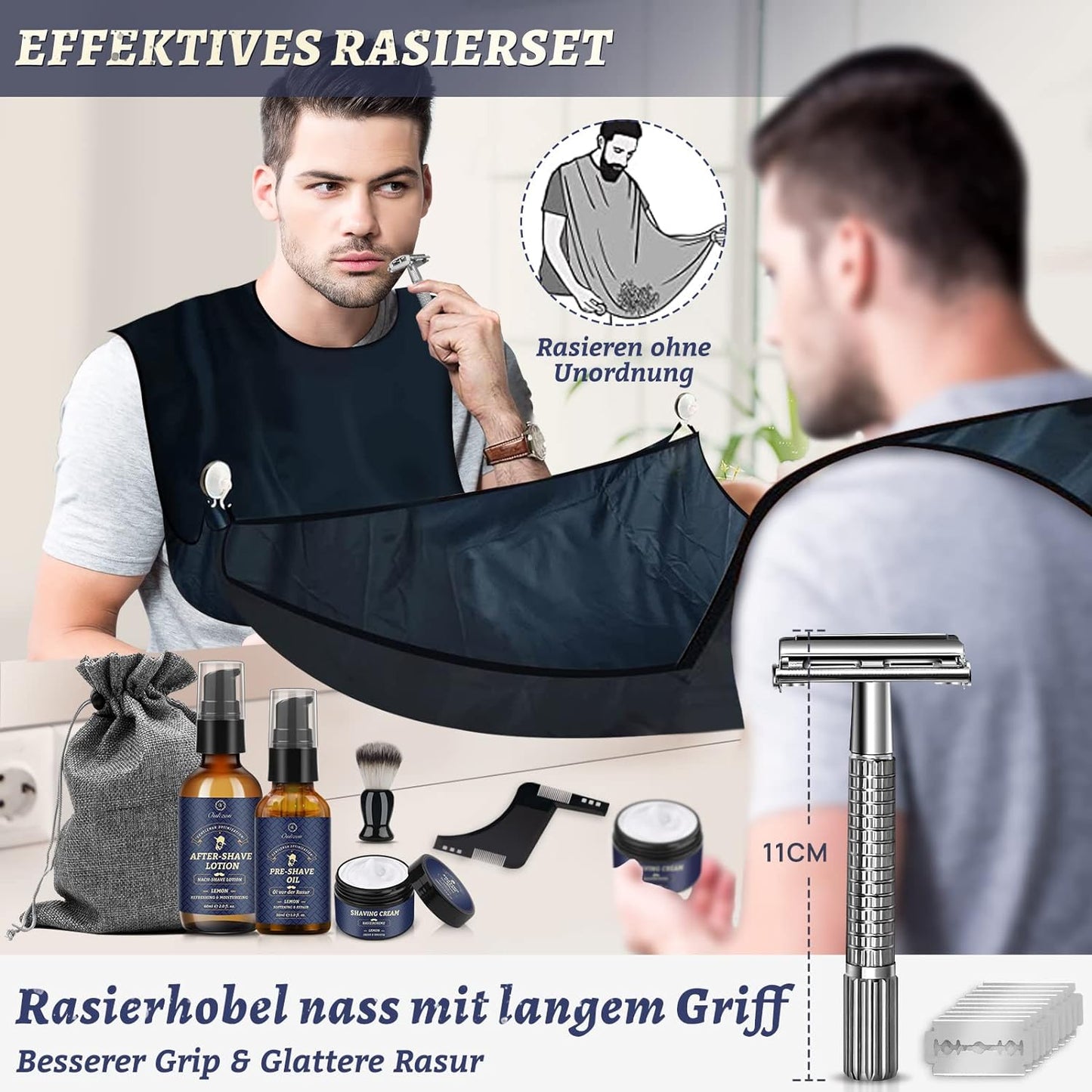 Bartpflege Set, Bartpflege Set mit Rasierset