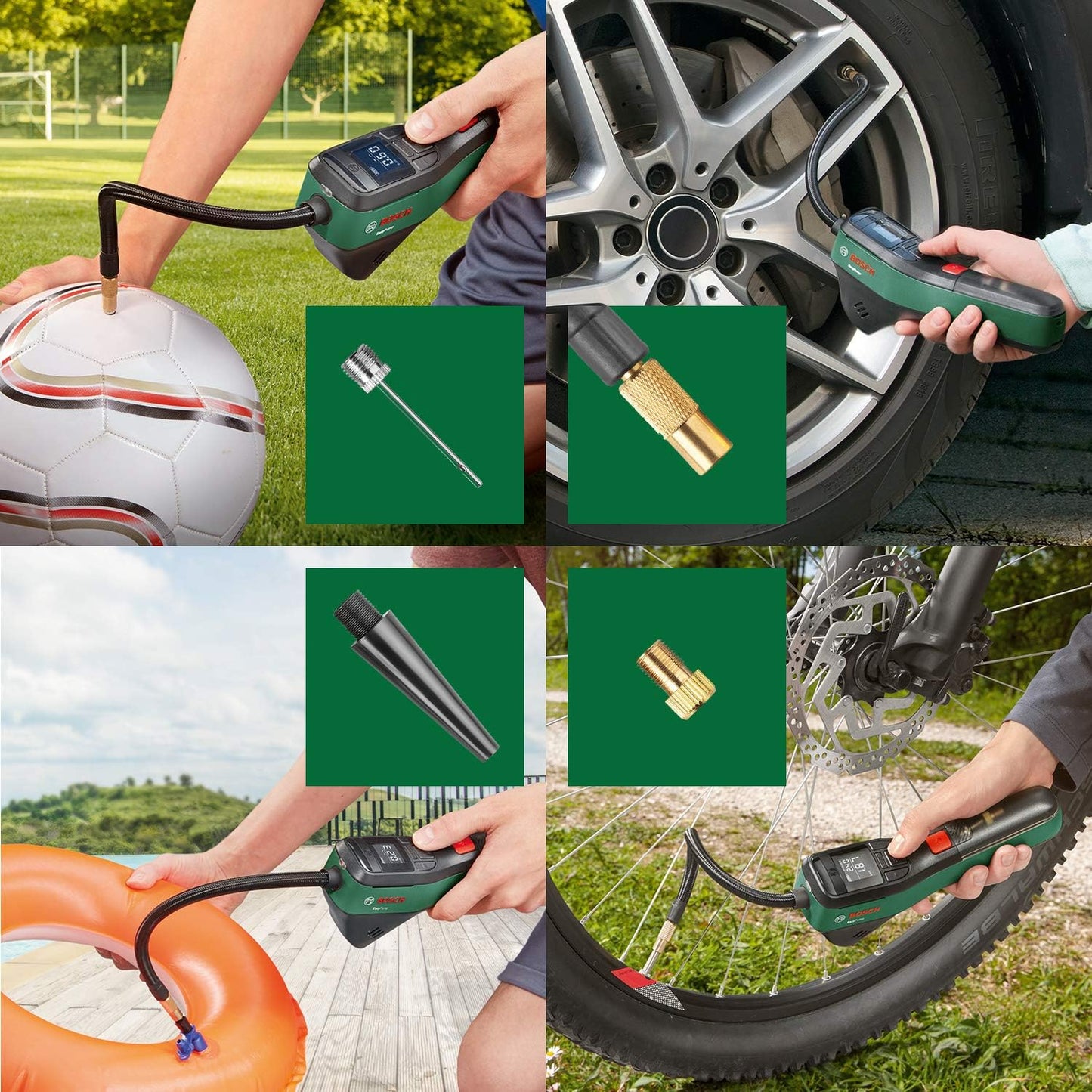 Elektrische Fahrradpumpe EasyPump mit Autostop-Funktion