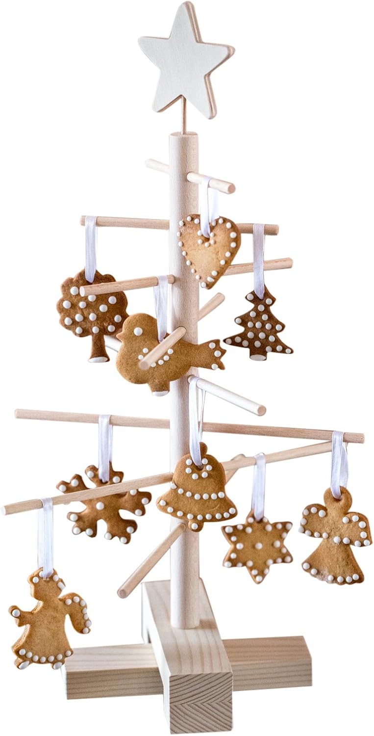 Weihnachtsbaum aus Holz, 28.0 x 28.0 x 45.0 cm
