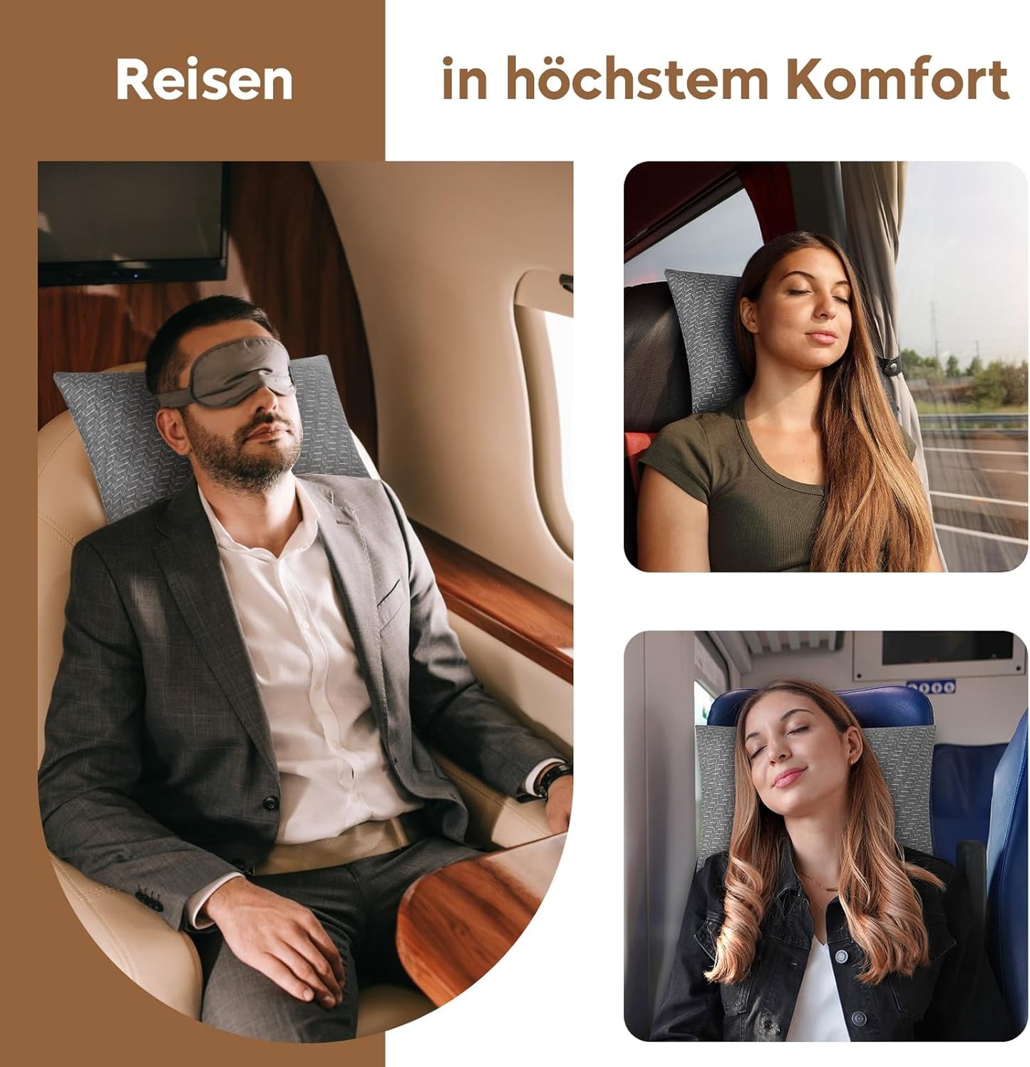 Reisekissen, Grau Medium