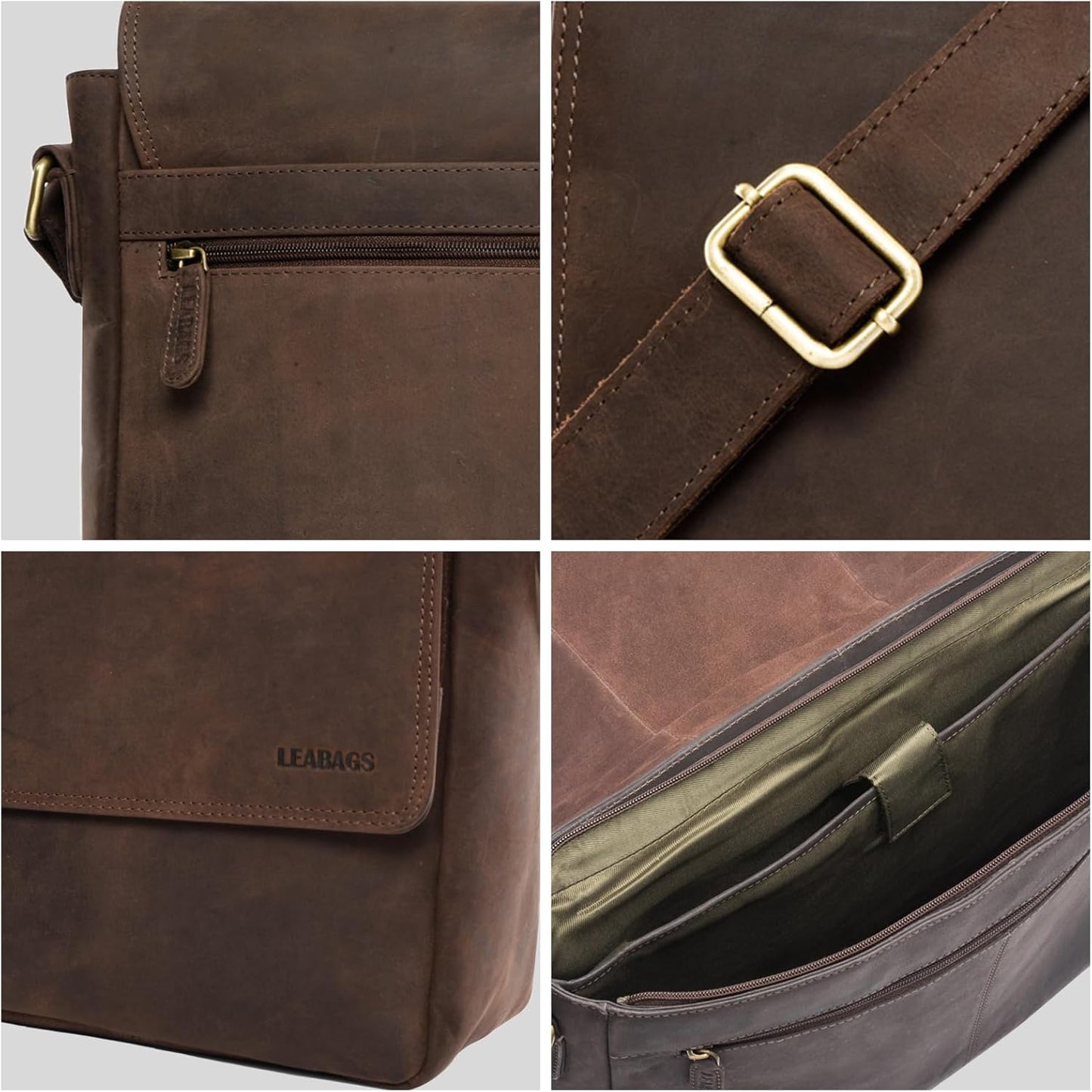 Messenger Laptoptasche, Einheitsgrösse Nature Dunkelbraun