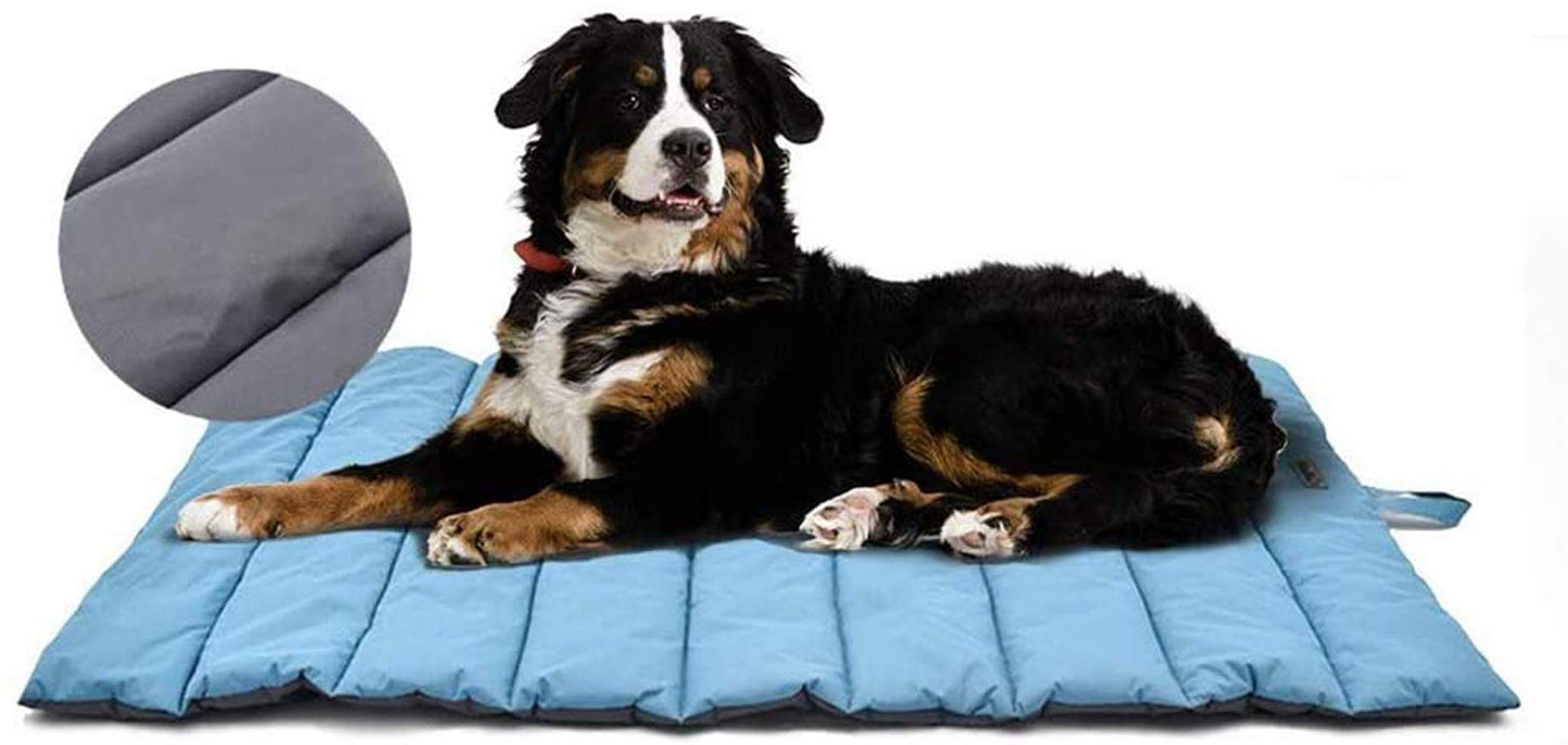 Wasserdichte Outdoor-Hundematte, Blau/Grau