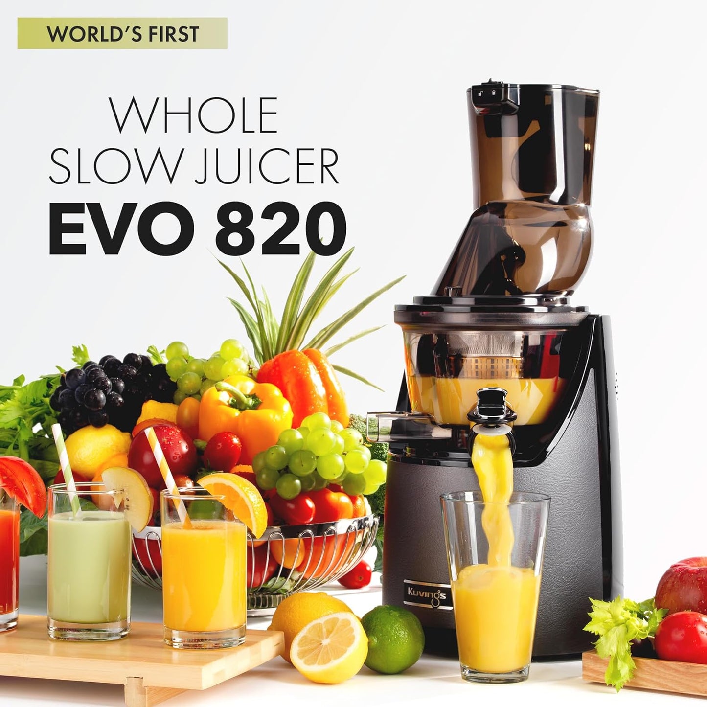 Slow Juicer EVO 820, Grau