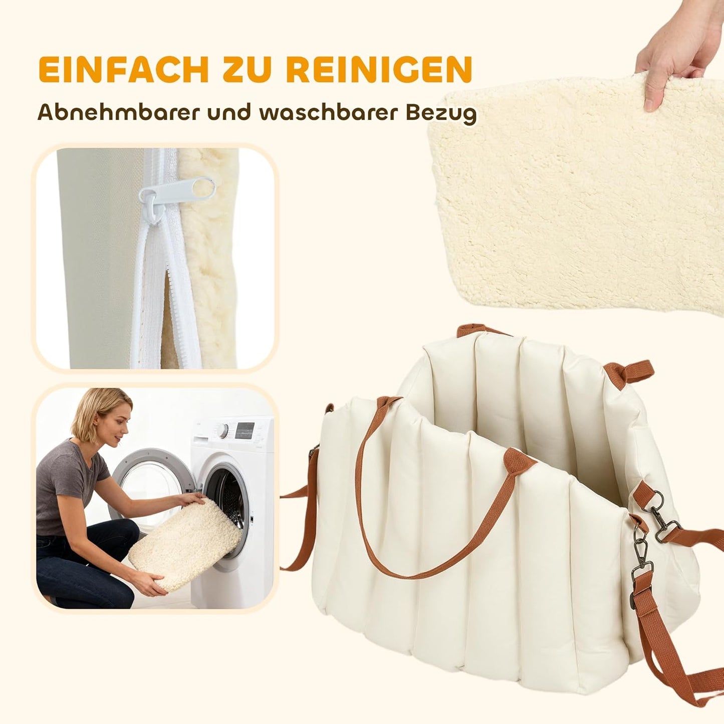Hundetragetasche mit Sicherheitsgurt