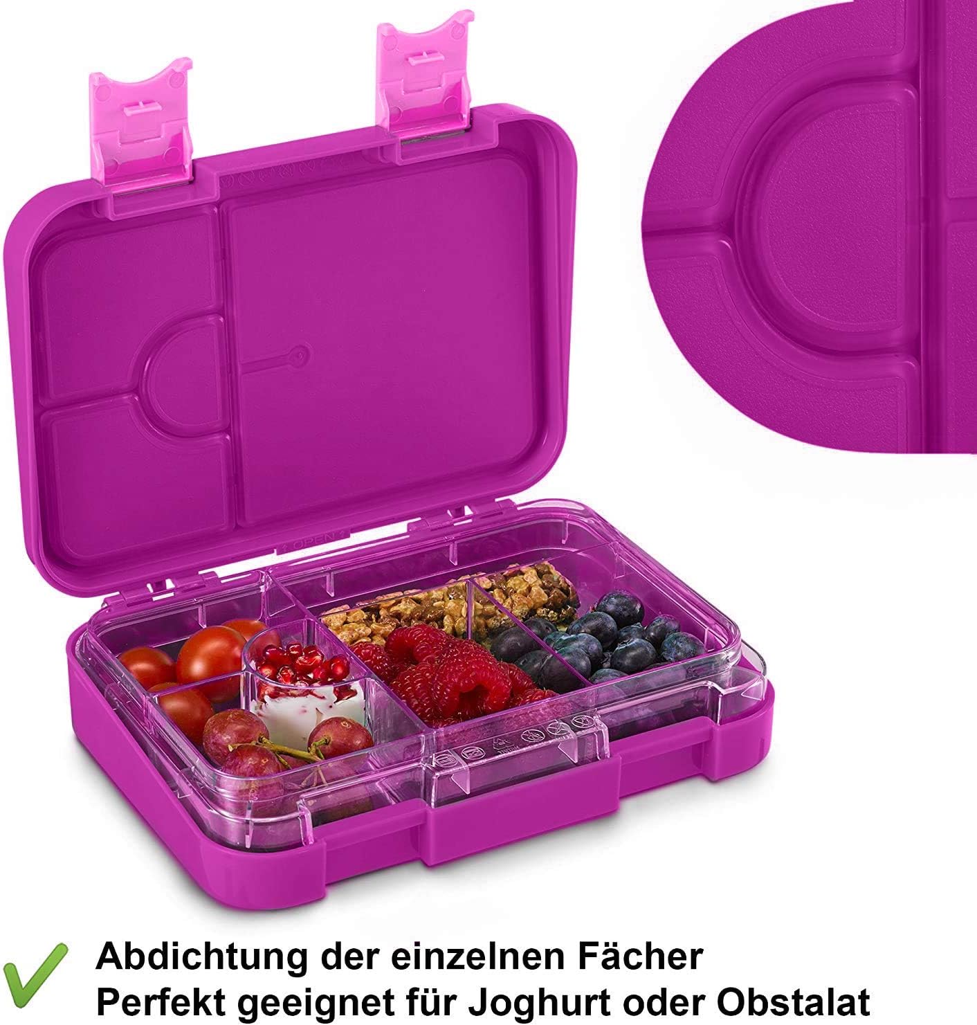 Len Bento Box für Kinder, Lila
