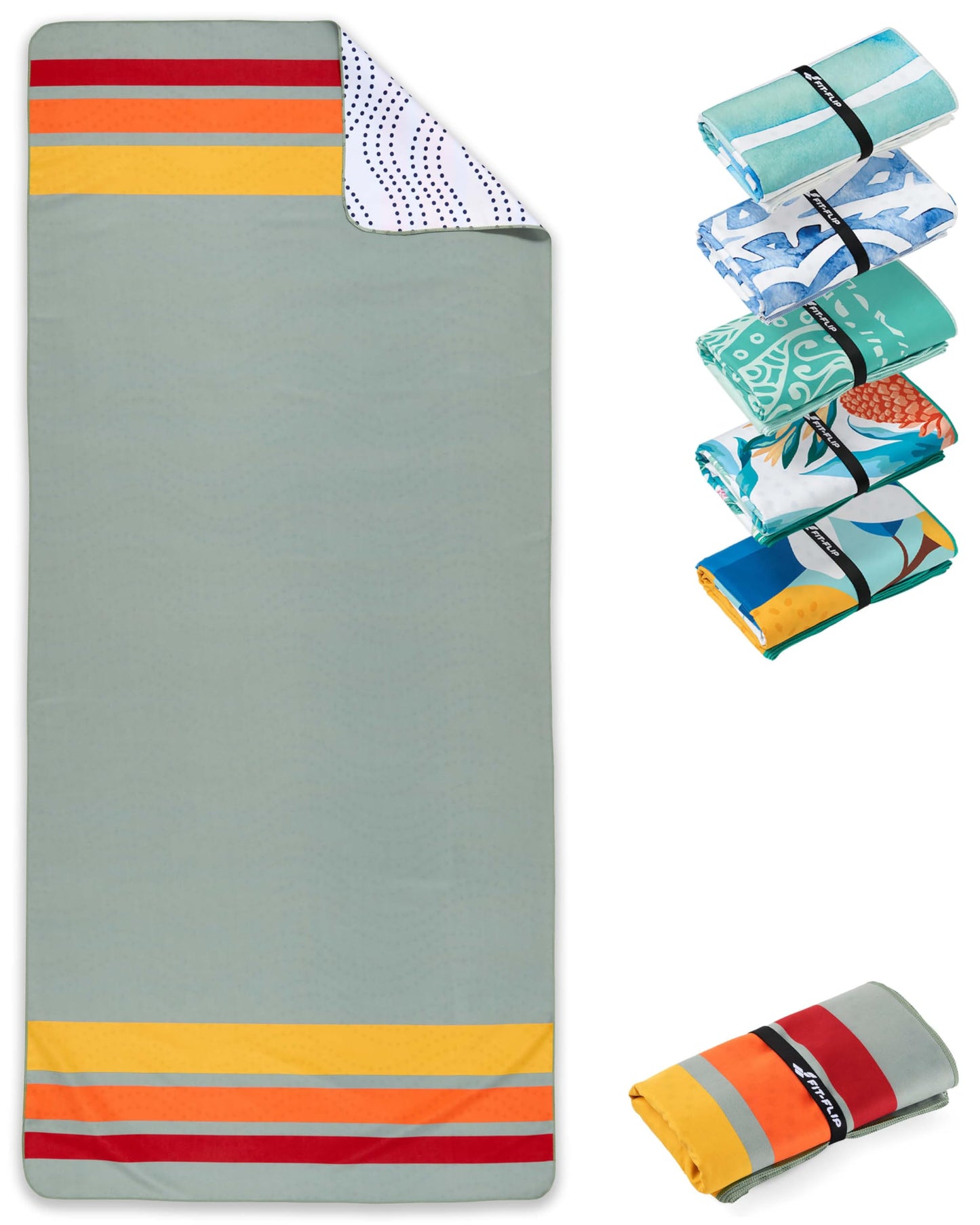 XXL-Mikrofaser-Strandtuch, 200cm x 90cm 26 Retro Stripes