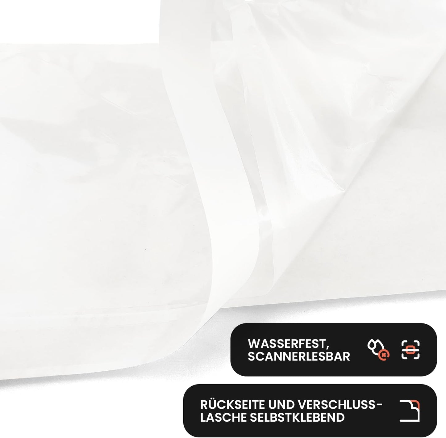 C6 Lieferscheintaschen transparent, selbstklebend (1000 Stück), 1000 Stück