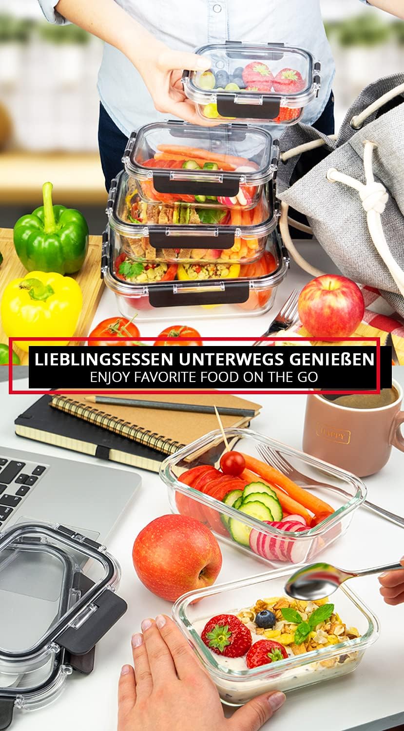4-teiliges Frischhaltedosen-Set, 4 verschiedene (TRITAN)
