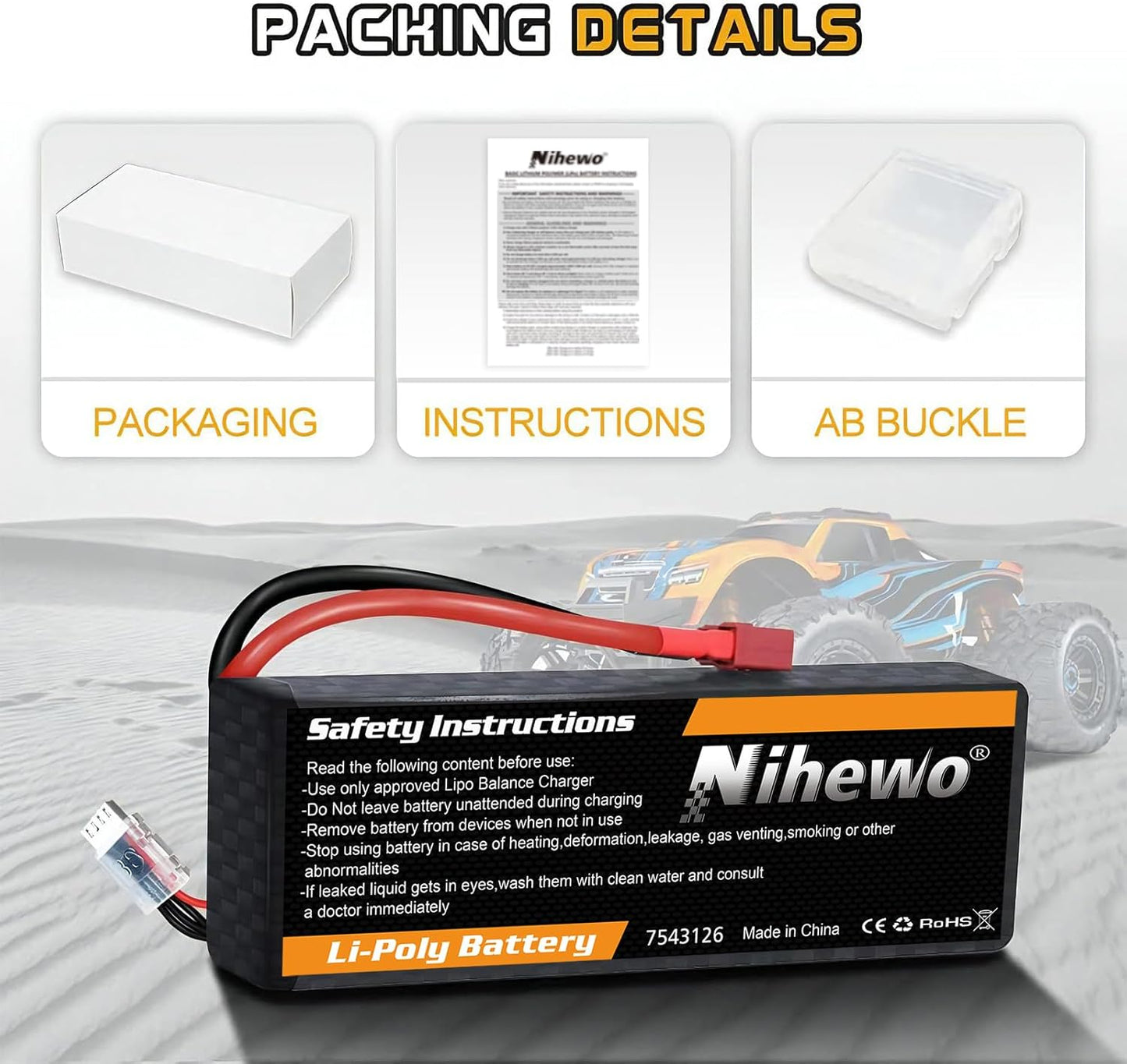 3S LiPo Akku-Set für RC Modelle, 2x 11.1v 3300mah